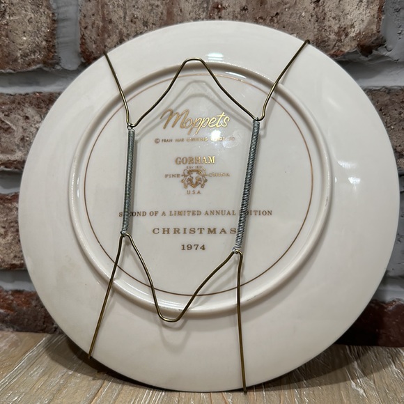 Vintage 1974 Happy Merry Christmas Tree Plate - Picture 2 of 8